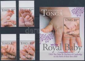 Royal Baby margin set + block, Royal Baby - A kis trónörökös ívszéli sor + blokk