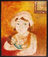 Olvashatatlan jelzéssel: Moncsicsi. Olaj, farost, 60×50 cm