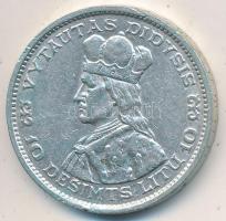 Litvánia 1936. 10L Ag T:2 Lithaunia 1936. 10 Litu Ag C:XF