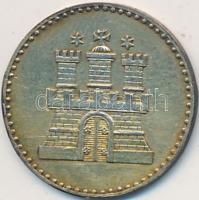 Német Államok / Hamburg 1855A 1Sch Ag T:2,2- kis ph. German States / Hamburg 1855A 1 Schilling Ag C:aXF small edge error Krause KM# 277