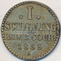 Német Államok / Hamburg 1855A 1Sch Ag T:2,2- kis ph.
German States / Hamburg 1855A 1 Schilling Ag C:...