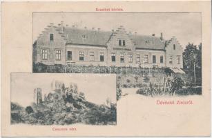 Zirc, Erzsébet kórház, Csesznek vár, kiadja Scherer János