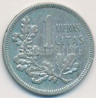 Litvánia 1925. 1L Ag T:2- Lithaunia 1925. 1 Litas Ag C:VF