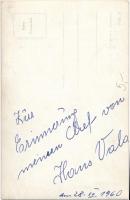 Hans Vala wrestler champion, signed photo postcard