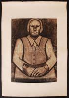 7 db akvarell és szénrajz különböző méretekben, feltekerve