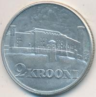 Észtország 1930. 2K Ag "Toompea" T:1-  Estonia 1930. 2 Krooni Ag "Toompea" C:AU  Krause KM#20