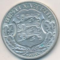 Észtország 1930. 2K Ag "Toompea" T:1- 
Estonia 1930. 2 Krooni Ag "Toompea" C:AU ...