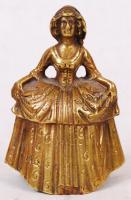 Antik figurális csengő készlet, bronz, jelzés nélkül, összesen:10 db, m:6-15 cm