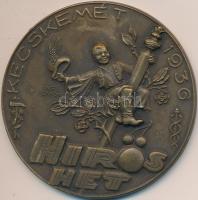 Imre Gábor (1890-1976) 1936. "Kecskemét Hírös Hét" Br emlékérem, szign.:LUDVIG (60mm) T:2