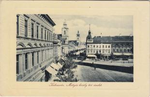 Kolozsvár, Mátyás király tér, kávéház / square, cafe (EK)