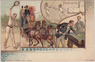 Frankreich / France; 'Nationalitäten' series No. 32. litho