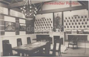 1910 Vienna, Wien; I. Internationale Jagd Ausstellung, Schwedischer Pavillon / international hunting exhibition, Swedish pavilion, interior (EK)