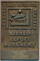 1964. "Népgazdaság részére végzett kiváló export munkáért" Br emlékplakett (124x83mm) T:1-