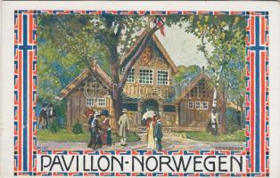 1910 Vienna, Wien; I. Internationale Jagd Ausstellung, Pavillon Norwegen / international hunting exhibition, Norway pavilion, interior s: H. Kalmsteiner (EK)