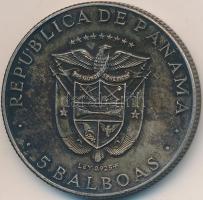 Panama 1970. 5B Ag "XI. Közép-amerikai és Karib-szigeteki játékok" T:2- Panama 1970. 5 Balboas Ag "11th Central American and Caribbean Games" C:VF Krause KM# 28