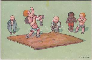 Wrestling children s: K. V.