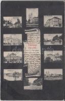 Zirc, Vasút utca, Római katolikus templom, Járásbíróság, zárda, Apátság, Schehrer János kiadása (fa)