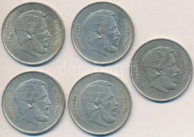 1947. 5Ft Ag "Kossuth" (5x) T:2-
Adamo F8.1