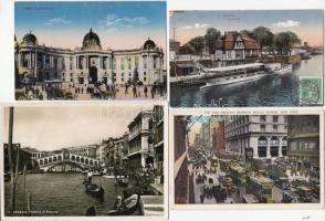 24 db RÉGI főként használatlan külföldi városképes lap; olasz, amerikai, osztrák, német, svájc / 24 old mostly unused foreign town-view postcards; Italian, American, Austrian, German, Swiss