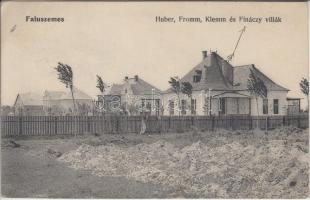 Balatonszemes, Faluszemes; Huber, Fromm, Klemm és Fináczy villák (EK)