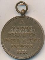 1938. "Felvidéki Emlékérem - II. Rákóczi Ferenc" Br emlékérem szalag nélkül T:1-,2 
Hungar...