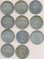 1992-1994. 200Ft Ag "MNB" (7x) + "Deák" (4x) T:vegyes