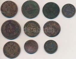 10db klf vegyes krajcár tétel