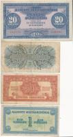 Ausztria/nemzetközi megszállás 1944. 50Gr + 1Sch + 2Sch + 20Sch T:III Austria/allied occupation 1944. 50 Groschen + 1 Schilling + 2 Schilling + 20 Schilling C:F