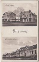 Bácsalmás, Fő tér, Királyi Járásbíróság, gyógyszertár (EK)