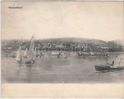 Balatonfüred, Kurzweil Frigyes kiadása, panoramacard (kis szakadás / small tear)