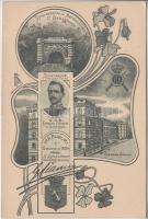 Torino, Caserma Cernala, Fréjus Rail Tunnel, Prince Emanuele Filiberto of Savoy-Aosta, Art Nouveau, litho