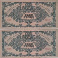 1945. 1000P (2x) sorszámkövetőek T:I-