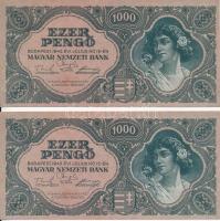 1945. 1000P (2x) sorszámkövetőek T:I-