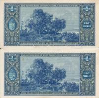 1945. 1.000.000P (2x) sorszámkövetőek T:II