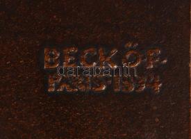 Beck Ö(tvös) Fülöp (1873-1945): Ferri. Bronz plakett, jelzett, 10x14 cm