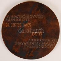 Józsa Bálint: Landler Jenő emlékérem. Bronz plakett, jelzett, d: 10 cm