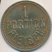 Ausztria DN "Első Linzi Népkonyha Szervezet / 1 adag hús" fém szükségpénz (27mm) T:2 Austria ND "Erste Linzer Volksküchen Verein / 1 Portion Fleisch" metal emergency coin (27mm) C:XF