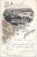 1898 Constantinople, floral, litho (EK)