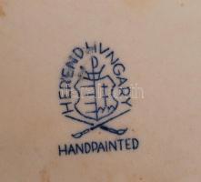 Herendi Maugsch jegesmedve, fehér mázas, jelzett, hibátlan, 22×41 cm