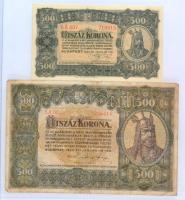 1913-1923. 20f-1000K 22db-os Korona tétel T:vegyes