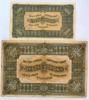 1913-1923. 20f-1000K 22db-os Korona tétel T:vegyes