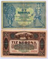 1913-1923. 20f-1000K 22db-os Korona tétel T:vegyes