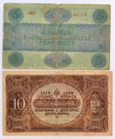 1913-1923. 20f-1000K 22db-os Korona tétel T:vegyes