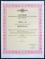 Budapest 1991. "CENTROP Tüzeléstechnikai, Környezetvédelmi, Szerviz és Kereskedelmi Részvénytár...