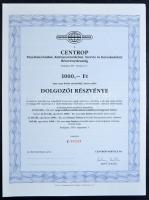 Budapest 1991. "CENTROP Tüzeléstechnikai, Környezetvédelmi, Szerviz és Kereskedelmi Részvénytár...
