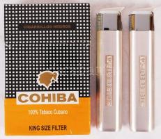 2 db tölthető Stiebel Eltron öngyújtó és 1 db Cohiba 20 db-os cigaretta bontatlan csomagolásban