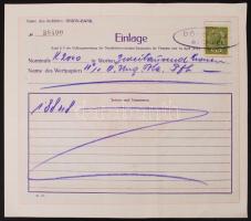 1919 Union Bank letéti igazolás