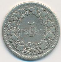 Svájc 1850AB 5r billon T:2- Switzerland 1850AB 5 Rappen billon C:VF