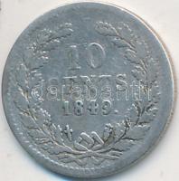 Hollandia 1849. 10c Ag "II. Vilmos" T:2-,3 Netherlands 1849. 10 Cents Ag "William II" C:VF,F Krause KM# 75