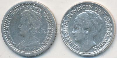 Hollandia 1919-1941. 10c Ag (2x) T:2
Netherlands 1919-1941. 10 Cents Ag (2x) C:XF